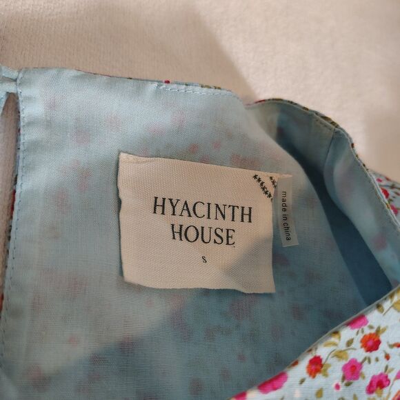 Hyacinth House Tuckernuck Puff  Blouse Top Floral Ditsy Romantic Feminine Small - Picture 9 of 10